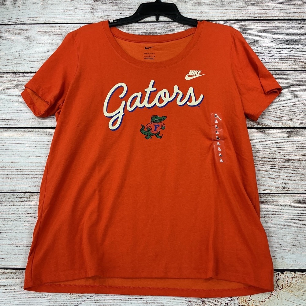 Nike Florida Gators T-Shirt Dri-Fit Albert The Gator Large Orange New With Tags
